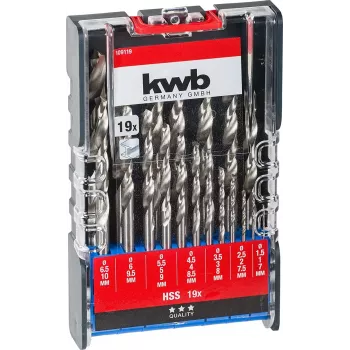 Grąžtas KWB 109119 Greitapjovis Plienas HSS
