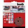 Šlifavimo diskas kwb Quick-stick Šlifavimo ratukų rinkinys 30 vnt. 11,5 cm Korundas