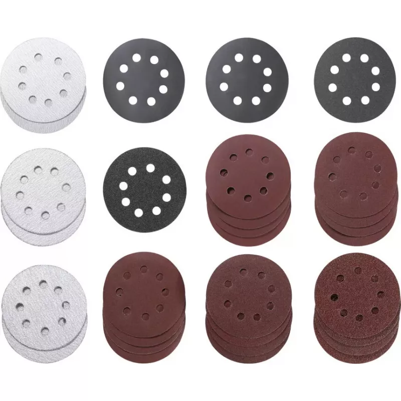 Šlifavimo diskas kwb Quick-stick Šlifavimo ratukų rinkinys 30 vnt. 11,5 cm Korundas