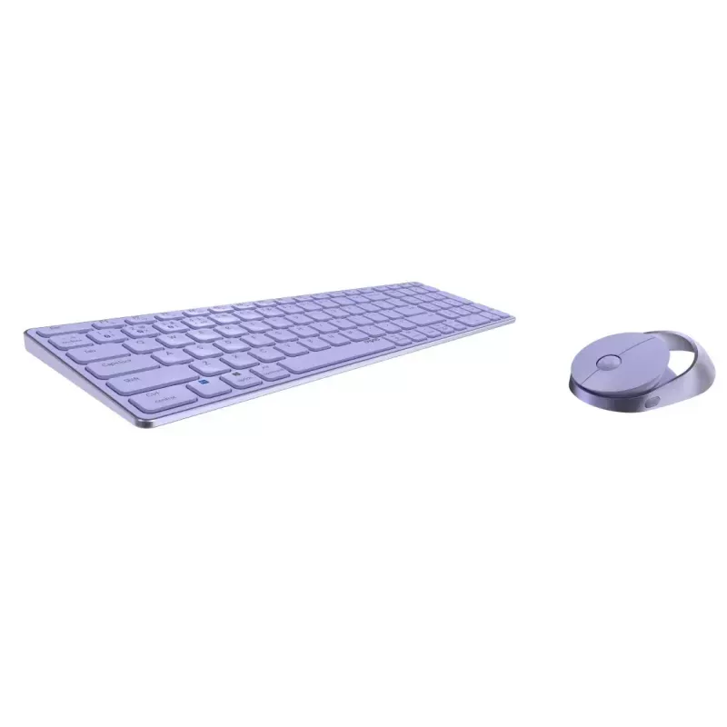 Rapoo 9750M klaviatūra su pele, belaidė Bluetooth QWERTZ, vokiška, alyvinė