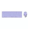 Rapoo 9750M klaviatūra su pele, belaidė Bluetooth QWERTZ, vokiška, alyvinė