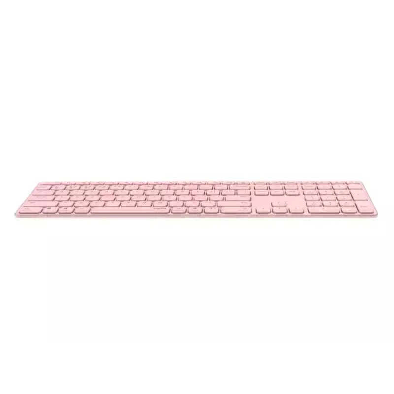 Rapoo E9800M klaviatūra belaidė Bluetooth QWERTZ vokiška rožinė