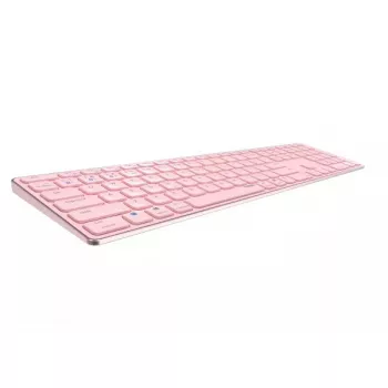 Rapoo E9800M klaviatūra belaidė Bluetooth QWERTZ vokiška rožinė