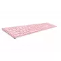 Rapoo E9800M klaviatūra belaidė Bluetooth QWERTZ vokiška rožinė
