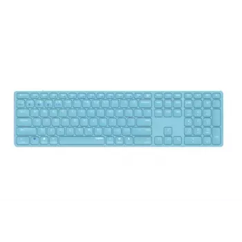 Rapoo E9800M klaviatūra Namų RF belaidė Bluetooth QWERTZ Vokiška Mėlyna