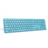 Rapoo E9800M klaviatūra Namų RF belaidė Bluetooth QWERTZ Vokiška Mėlyna