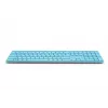 Rapoo E9800M klaviatūra Namų RF belaidė Bluetooth QWERTZ Vokiška Mėlyna