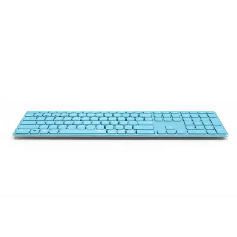 Rapoo E9800M klaviatūra Namų RF belaidė Bluetooth QWERTZ Vokiška Mėlyna