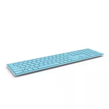 Rapoo E9800M klaviatūra Namų RF belaidė Bluetooth QWERTZ Vokiška Mėlyna