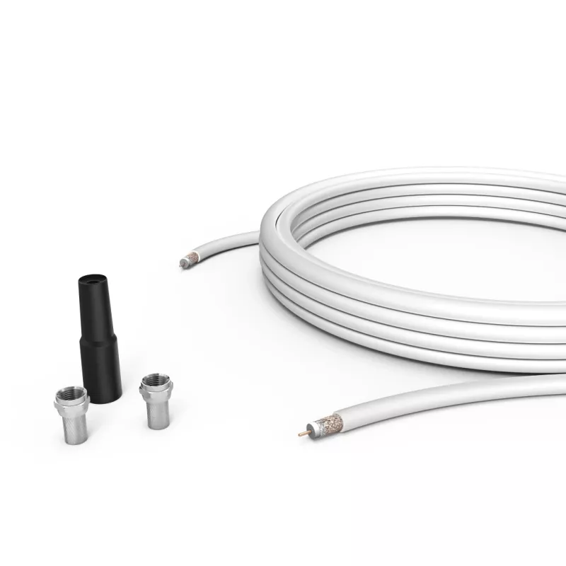 Hama 00179261 bendraašis kabelis 10 m juoda, metalinė, balta