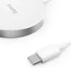 Hama MagCharge FC15 Mobilusis telefonas, Išmanusis telefonas Balta USB Belaidis įkrovimas Greitas įkrovimas Vidinis
