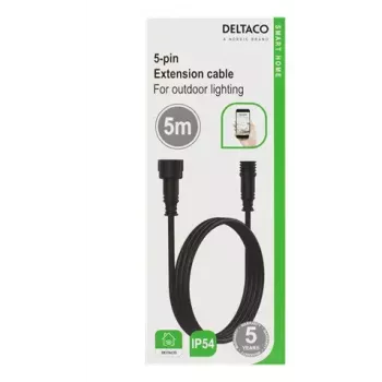 Maitinimo kabelis Deltaco SH-OLC01 Juodas 5 m