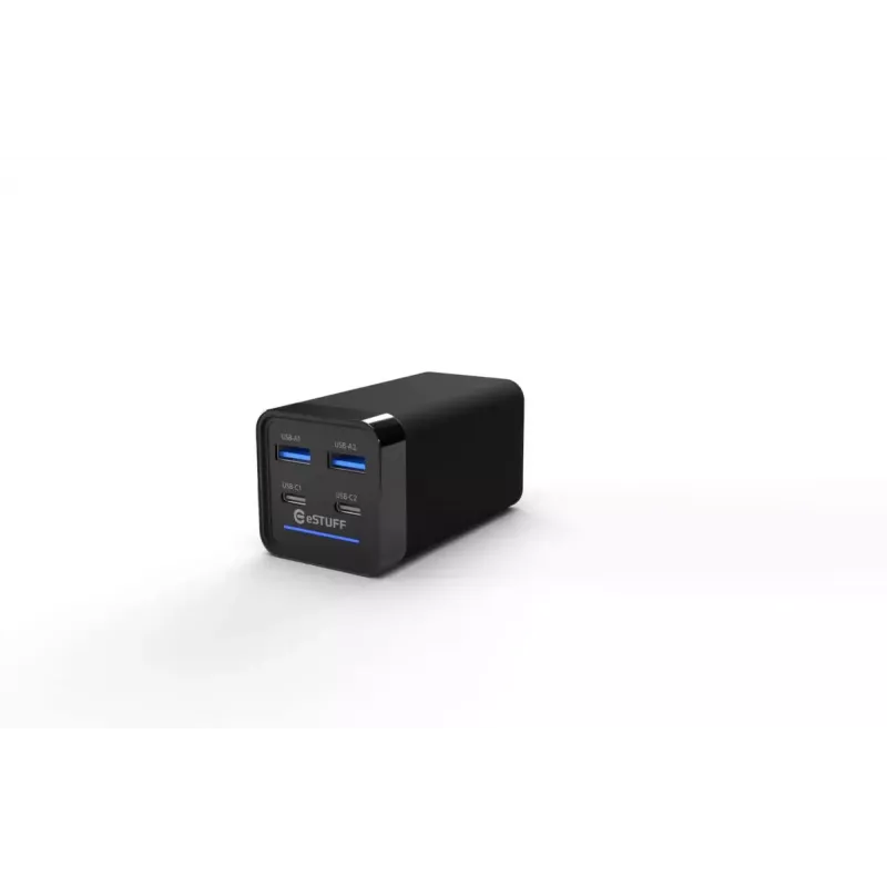 Mobilaus įrenginio įkroviklis eSTUFF ES635200 Universalus juodas 2 USB Type-C