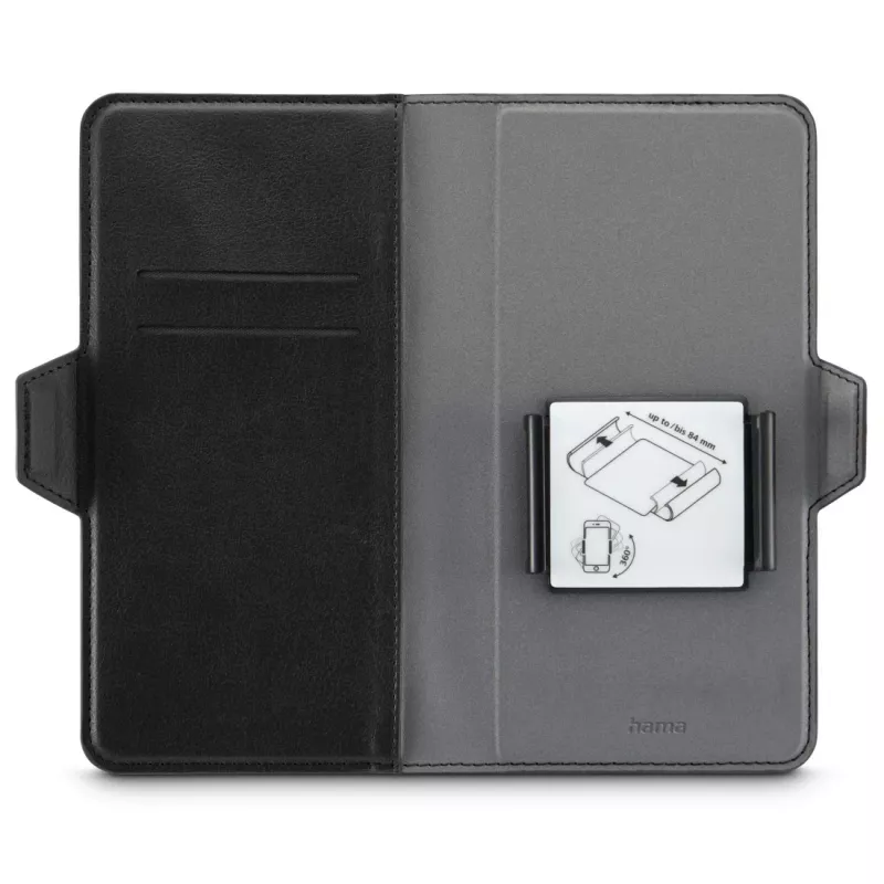 Hama 00118894 mobiliojo telefono dėklas 17 cm (6,7 col.) Dėklas-užverstinė Juoda