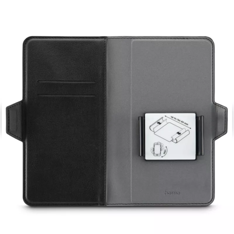 Hama 00118895 mobiliojo telefono dėklas 15,5 cm (6,1 colio) Dėklas- knygelė Juodas