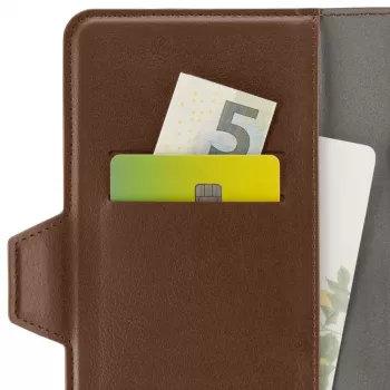 Hama 00118895 mobiliojo telefono dėklas 15,5 cm (6,1 colio) Folio rudos spalvos