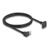 DeLOCK USB kabelis USB Type-A kištukas 90° žemyn į Micro-B kištuką 1 m juodas