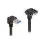 DeLOCK USB kabelis USB Type-A kištukas 90° žemyn į Micro-B kištuką 1 m juodas