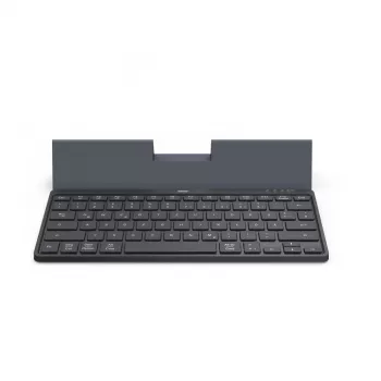 Hama Travel 600 QWERTZ German Bluetooth Juoda, Dark Pilka