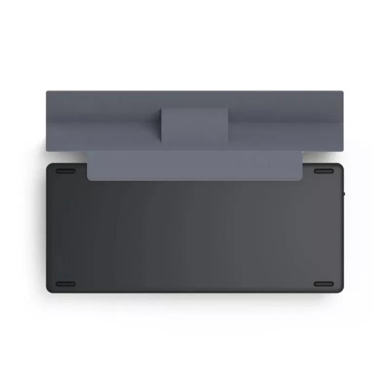 Hama Travel 600 QWERTZ German Bluetooth Juoda, Dark Pilka