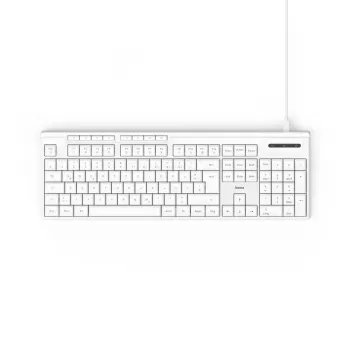 Hama CK-200 klaviatūra Namams/Biurui USB QWERTZ Vokiška Balta
