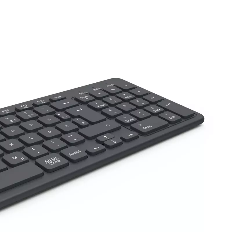 Hama WK-300 klaviatūra Namams/Biurui RF belaidė + Bluetooth QWERTZ vokiška Juoda