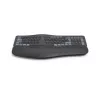 „Hama WK-900 Ergo“ klaviatūra „Home/Office“ RF belaidis + „Bluetooth“ QWERTZ juoda, mėlyna, tamsiai pilka