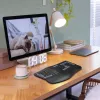 „Hama WK-900 Ergo“ klaviatūra „Home/Office“ RF belaidis + „Bluetooth“ QWERTZ juoda, mėlyna, tamsiai pilka