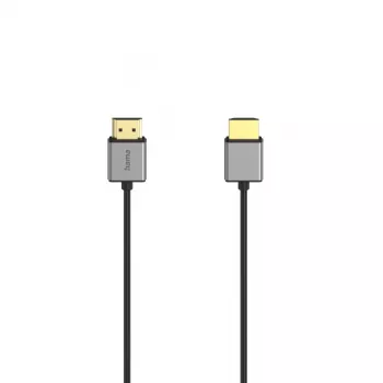 Hama 00205449 HDMI kabelis 1,5 m HDMI Type A (Standard) juoda, pilka