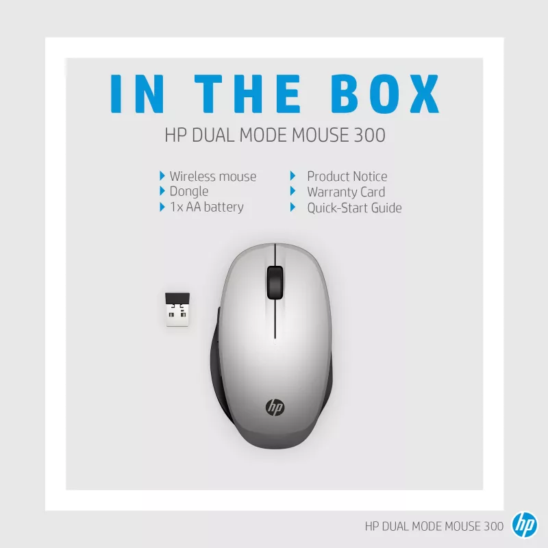 Pelė HP Dual Mode pelė RF Wireless Bluetooth