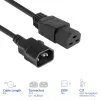 ACT maitinimo laidas C14 į C21 IEC60320, 2 m, 250 V, 10 A, juodas