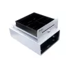 „Equip“ kasos aparato stalčius, skirtas pardavimo vietos (POS) sistemai, 4 banknotų/4 monetų skyriai, išimami monetų lizdai, RJ11 jungtis, aliuminis