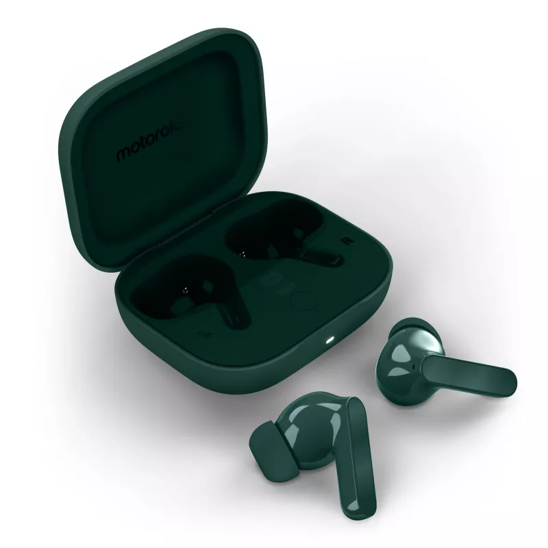 Motorola Moto Buds Bass ausinės True Wireless Stereo (TWS) į ausis Skambučiams / muzikai Bluetooth Žalia