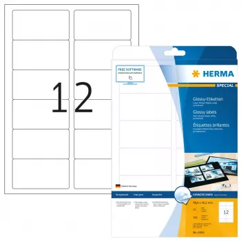Lipnios spausdintuvo etiketės HERMA Labels A4 88,9x46,6 mm