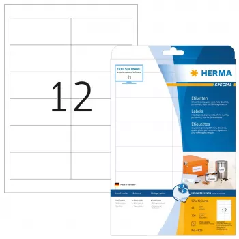 Rašalinių spausdintuvų etiketės HERMA A4 97x42.3 mm 300 vnt.