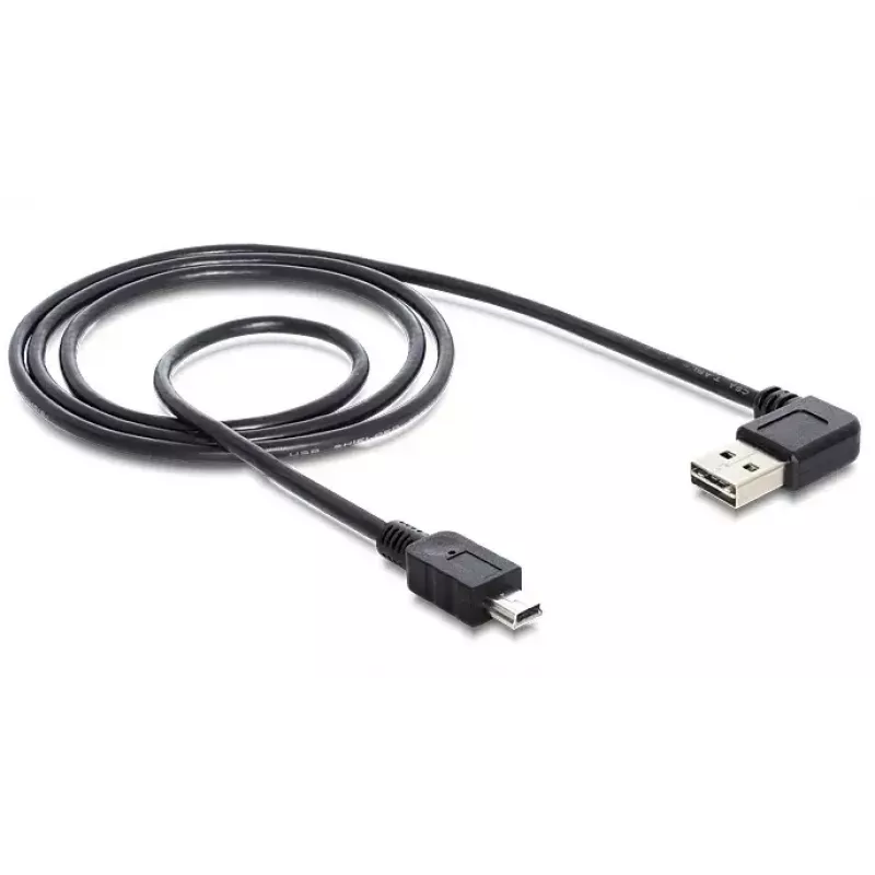 USB laidas DeLOCK 5m USB 2.0 A - miniUSB kišt./kišt. 83381 juodas