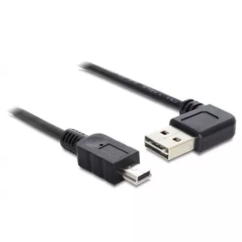 USB laidas DeLOCK 5m USB 2.0 A - miniUSB kišt./kišt. 83381 juodas