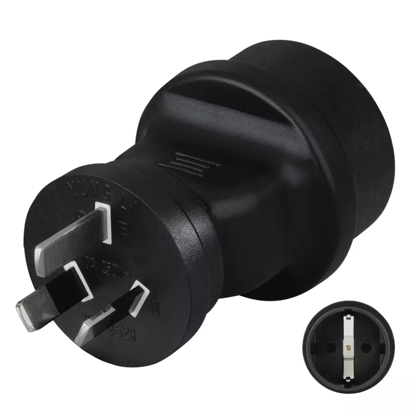 Hama 00108882 maitinimo kištuko adapteris Type F Type I (AU) Juoda