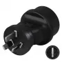 Hama 00108882 maitinimo kištuko adapteris Type F Type I (AU) Juoda
