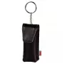 Hama USB Stick Case „Fashion“, juodas USB atmintuko dėklas, odinė dirbtinė oda, juoda, raudona