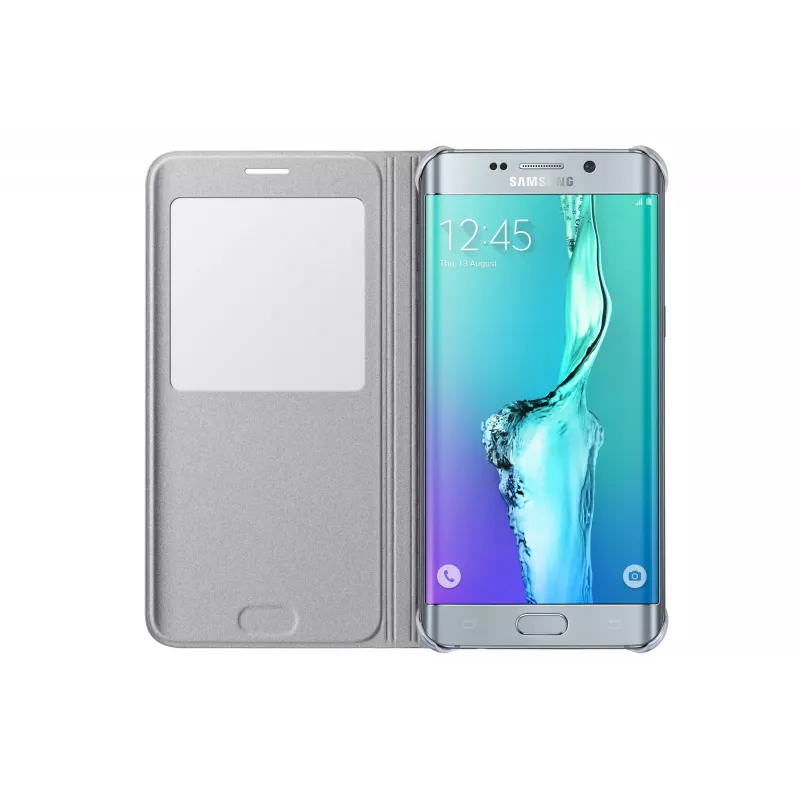 “Samsung EF-CG928” mobiliojo telefono dėklas, aplanko tipo, sidabrinis