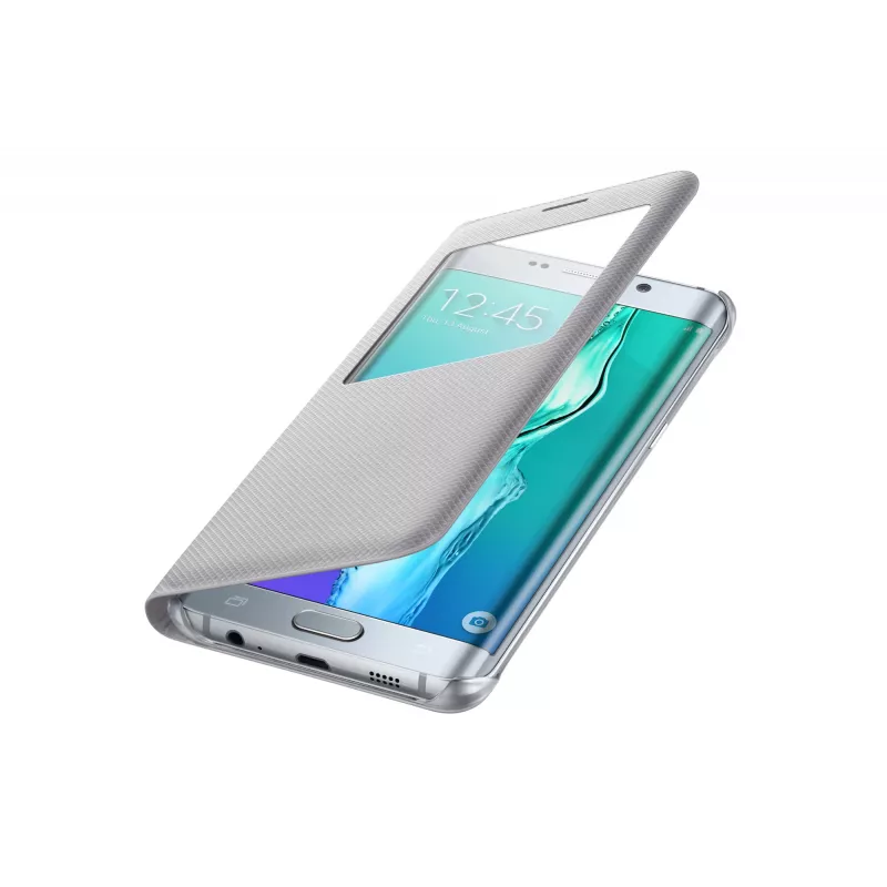“Samsung EF-CG928” mobiliojo telefono dėklas, aplanko tipo, sidabrinis