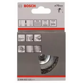 Vielinis šepetys Bosch 2 608 622 121 7 cm skersmuo 6 mm kotas