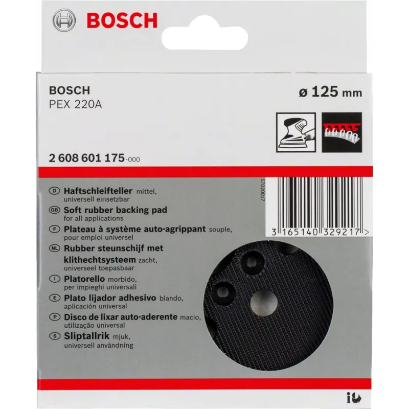 Bosch 2 608 601 175 šlifuoklio priedas 1 vnt. šlifavimo pagalvėlė