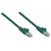 “Intellinet” tinklo komutacinis kabelis, Cat6, 0,25 m, žalias, CCA, U/UTP, PVC, RJ45, auksuoti kontaktai, neužkabinamas, apsaugotas, garantija visam tarnavimo laikui