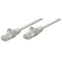 “Intellinet” tinklo komutacinis kabelis, Cat5e, 0,25 m, pilkas, CCA, U/UTP, PVC, RJ45, paauksuoti kontaktai, be užkliuvimų, su apsauginiu gaubteliu, garantija visam eksploatavimo laikui