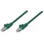 Intellinet tinklo komutacinis kabelis, Cat5e, 0,25 m, žalias, CCA, U/UTP, PVC, RJ45, auksuoti kontaktai, besipainiojantis, apsaugotas, garantija visam naudojimo laikui