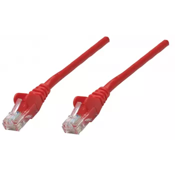 Intellinet tinklo kabelis, Cat5e, 1,5 m, raudona, CCA, SF/UTP, PVC, RJ45, auksuoti kontaktai, neužkabinamas, apsaugotas, garantija visam eksploatavimo laikui