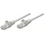 Intellinet tinklo kabelis, Cat6, 0,25 m, pilkas, CCA, U/UTP, PVC, RJ45, auksuoti kontaktai, apsauga nuo užkliuvimo, apsauginis gaubtelis, garantija visam laikui