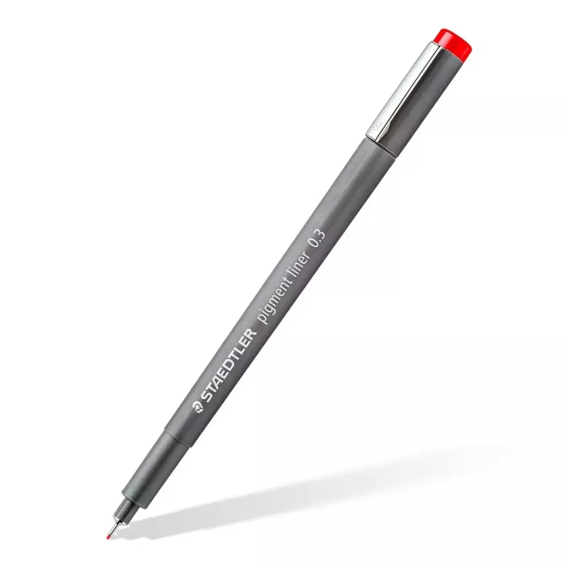 Smulkūs rašikliai Staedtler Pigment Liner 30803-SSB6 mėlyna ruda žalia oranžinė raudona violetinė